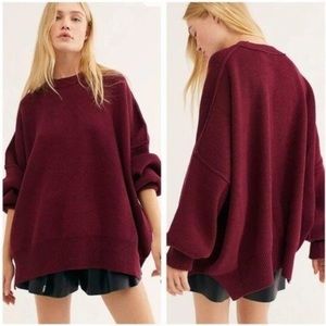 NWOT Free People Easy Street Tunic Sweater
